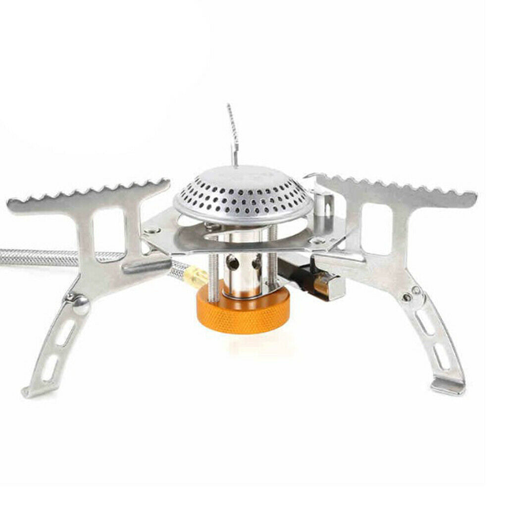 Outdoor Gas Stove Camping Butane Gas Burner Hiking Split Stove Gear 3500W