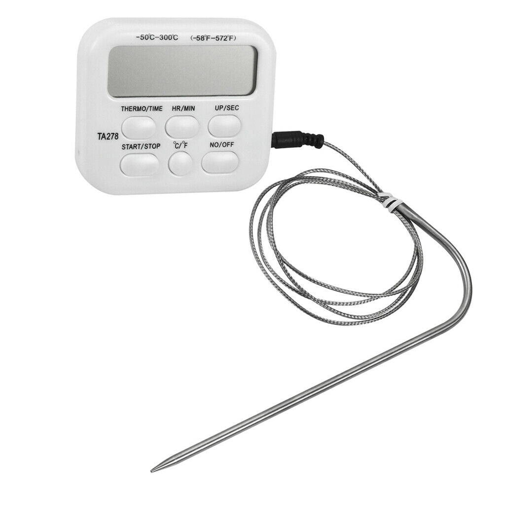 Digital Wireless Remote Cooking Meat BBQ Thermometer with Timer