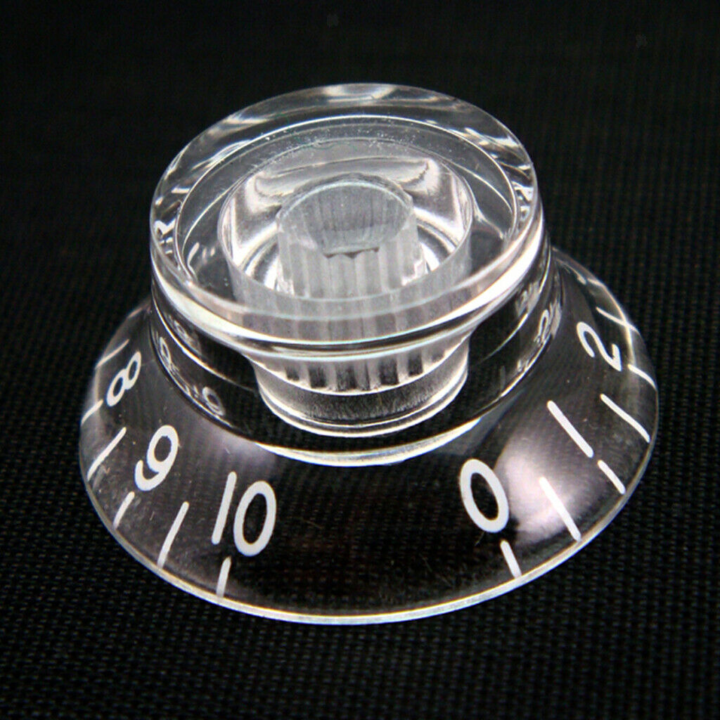 Acrylic Guitar Speed Control Knobs for LP Electric Guitar Replacement Clear