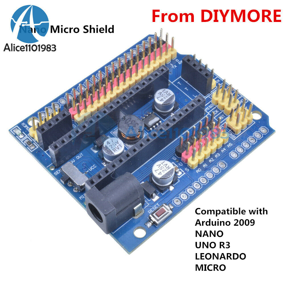 2PCS Nano Expansion Board Micro PLUS Sensor Shield v3.0 I/O Uno R3 leonardo