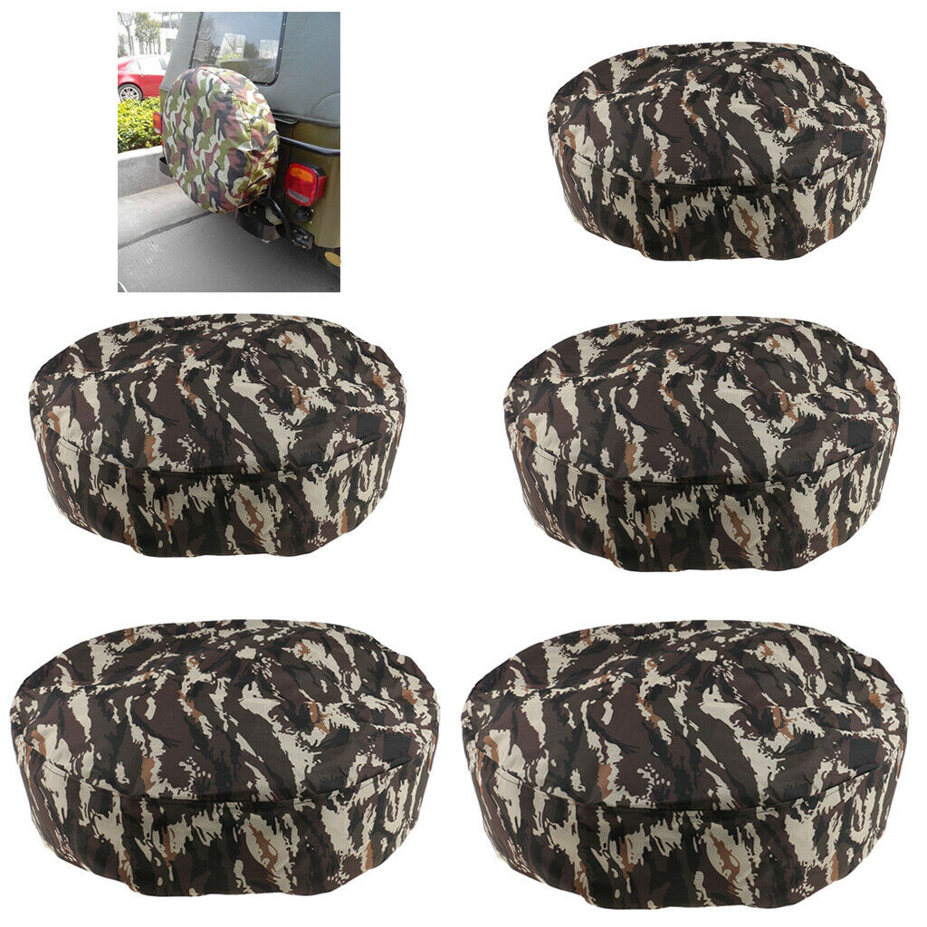 2PCS Tire Cover, Waterproof PVC Film Tire Sun Protector 14 Inch fits for Jeep,