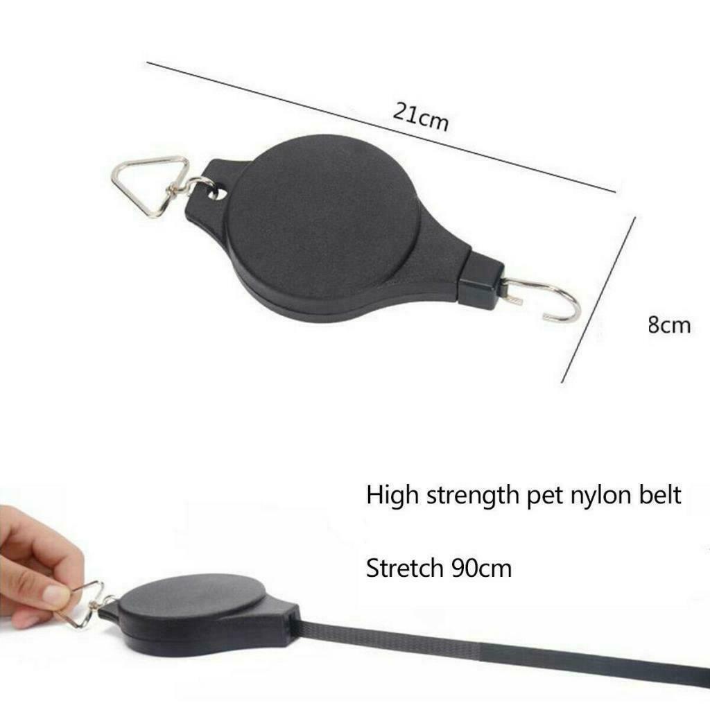 4X RETRACTABLE PLANT PULLEY HANGING BASKET PULL DOWN HANGER BASKETS POTS HOLDERS