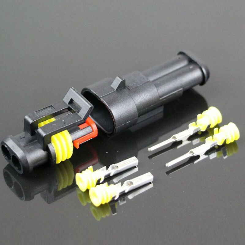 30Set Sealed Waterproof Motorcycle 1 2 3 4 5 6Pin Electrical Wire Connector Plug