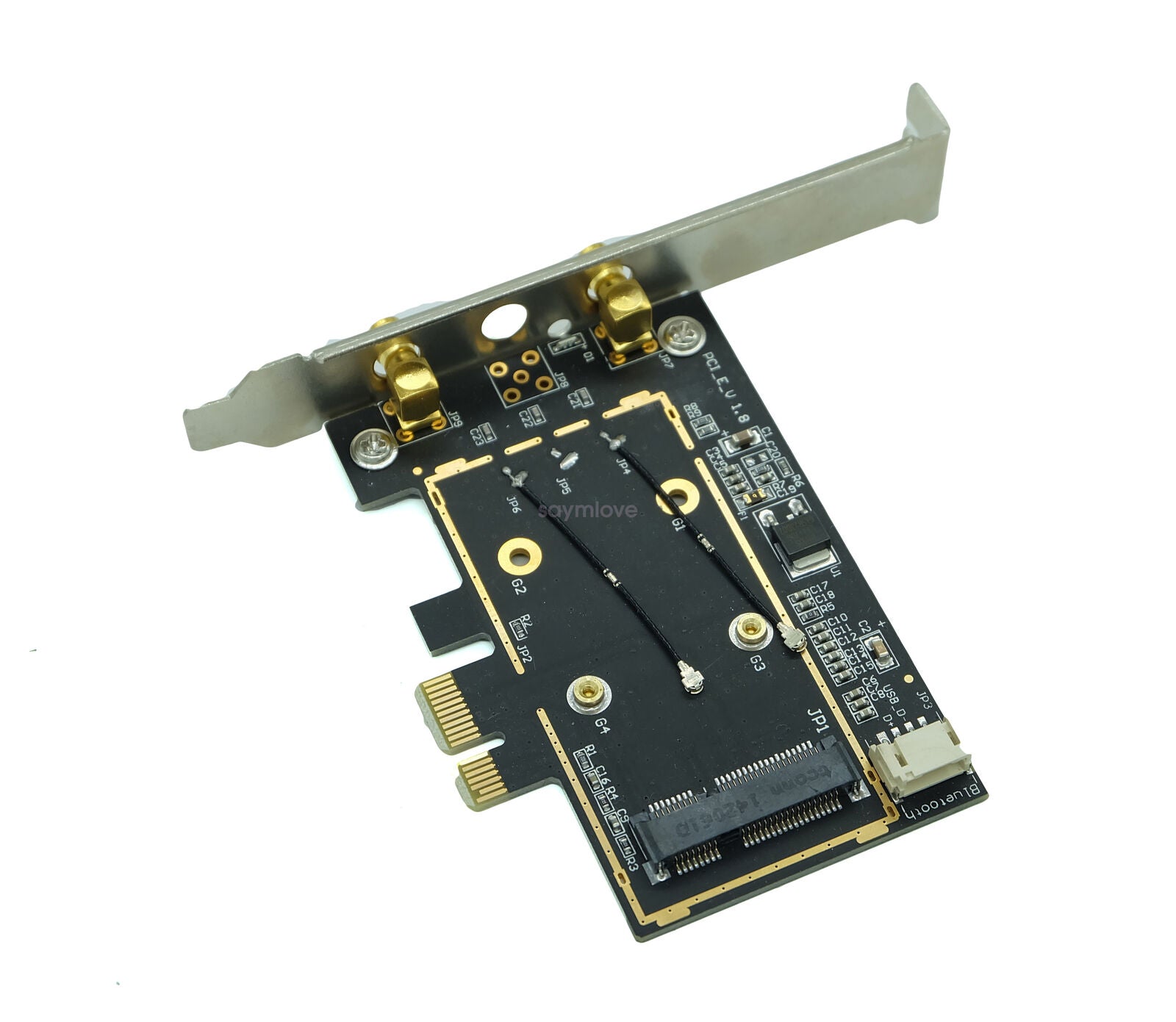 High quality Mini PCI-E Wireless Card to PCI-e Desktop WIFI WLAN CARD Adapter