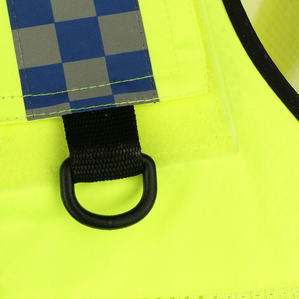 High Visibility Waistcoat Fluorescent Workwear Reflective Safety Vest Zipper