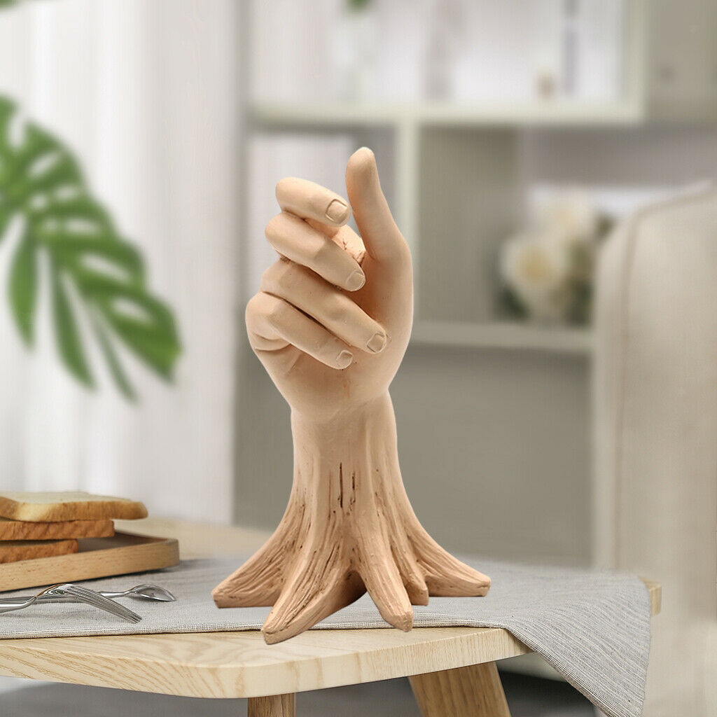 Flower Vase Hand Tree Trunk Statue Flower Pot Centerpiece Dining Table Hotel