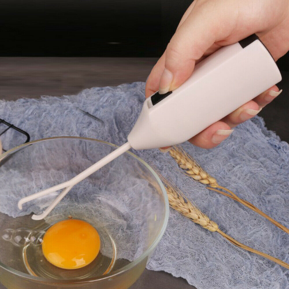 Mini Pink Electric Milk Frothers Foamer Whisk Mixer Stirrer Coffee Egg Beater