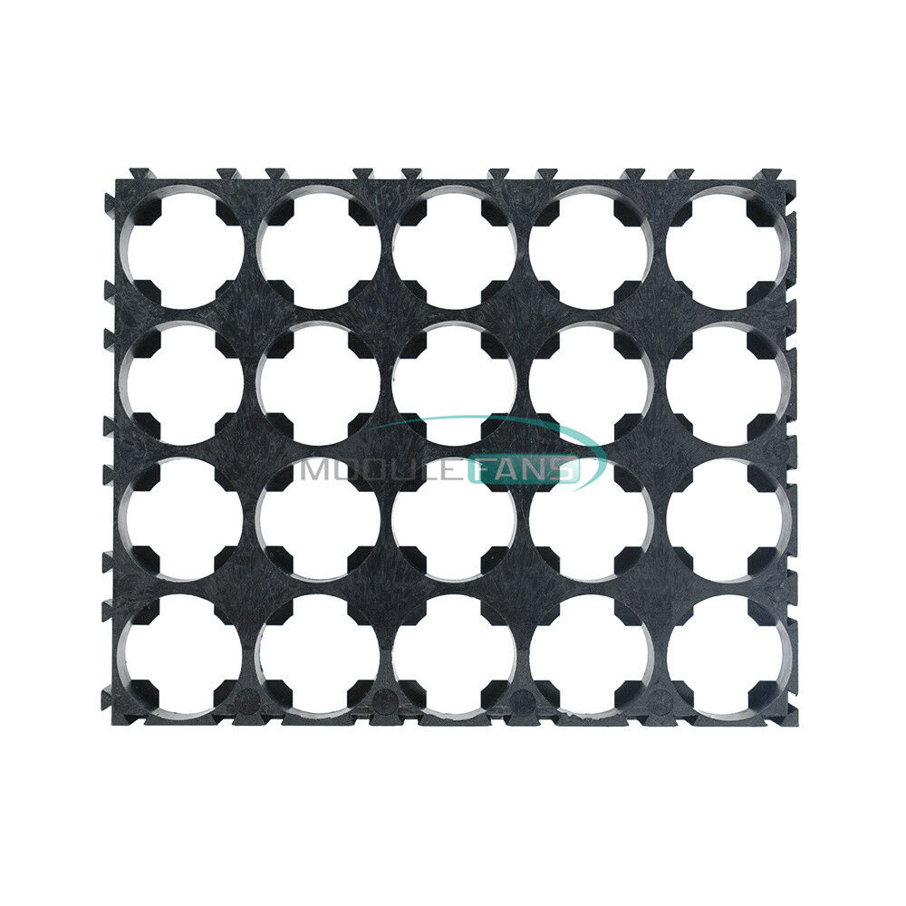 2PC 4x5 Cell 18650 Batteries Spacer Radiating Shell Plastic Heat Holder Bracket