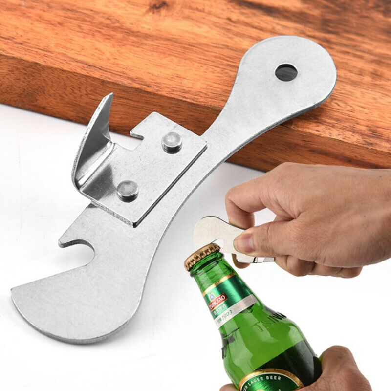1pc Can Opener Stainless Steel Multi-functional Wine Beer Bottle Tinpla.l8