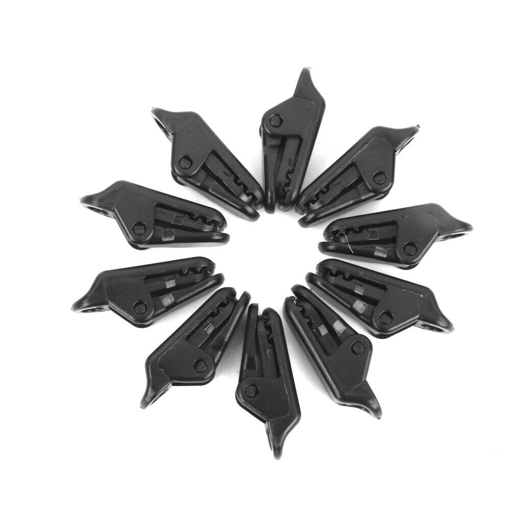 10pcs Heavy Duty Plastic Tarp Clamps Tent Awning Clips for Holding Up Tarp,