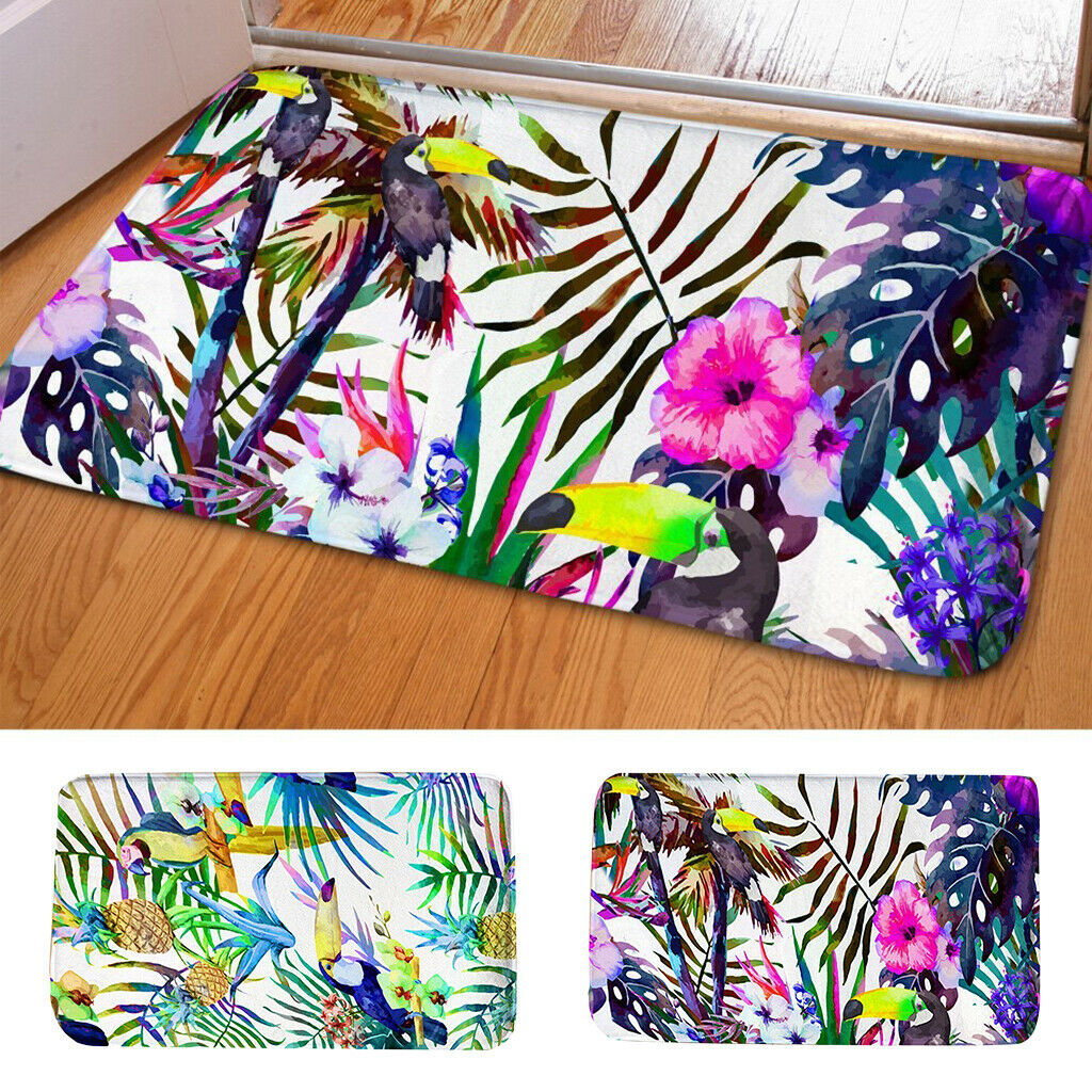 Toucan Bathbat Door Mat Floor Rug Bathroom Toliet Non-Slip Carpet Decor A