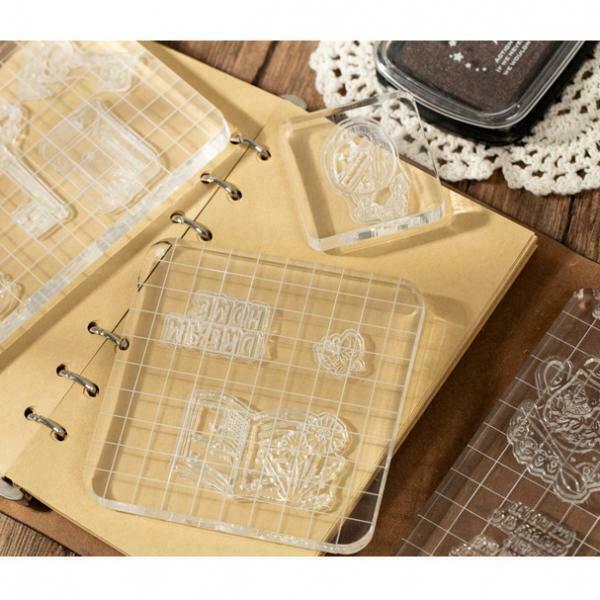 clear acrylic block stamp blocks die cutting scrapbooking craft tool 15x10