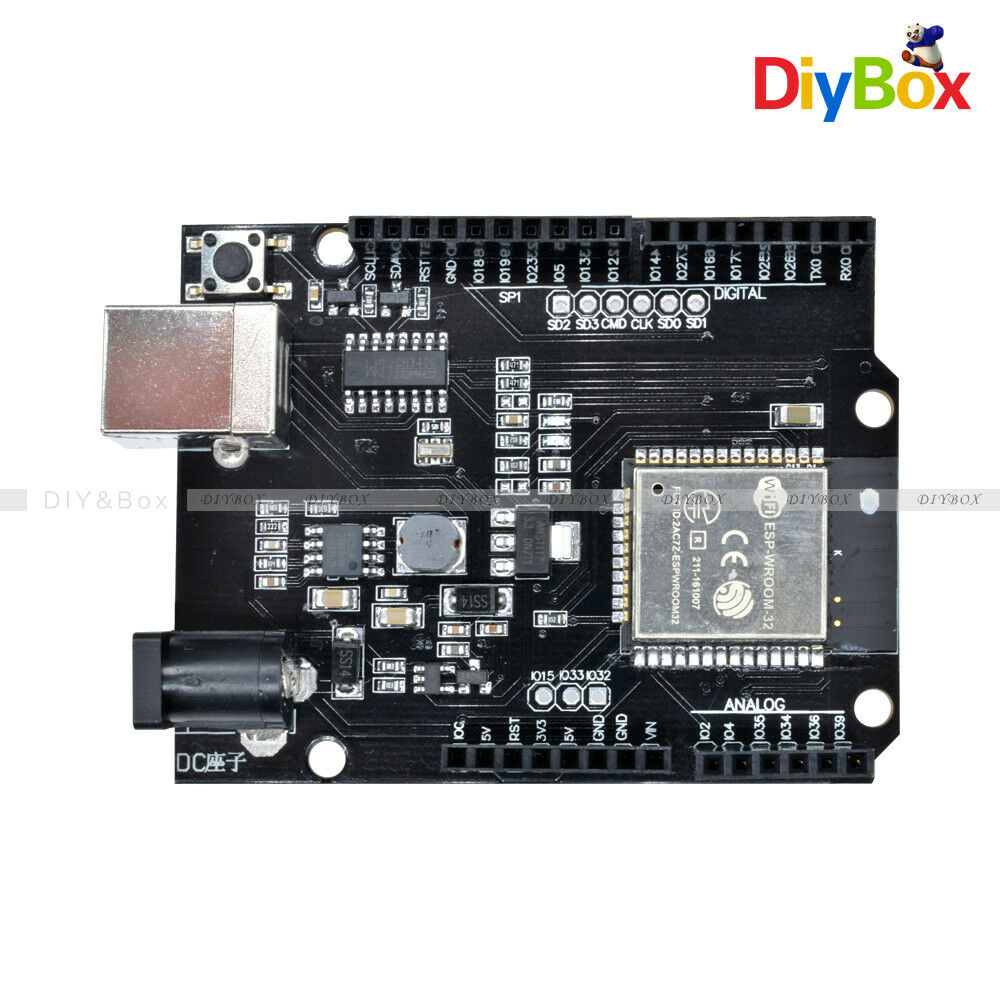 USB-B ESP32 WiFi+Bluetooth+UNO WeMos D1 R32 4MB Flash CH340 Module for Arduino