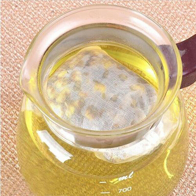 20Pcs Empty Tea Bags with String Herb Soup Flavoring Cooking Teab tmT Tt