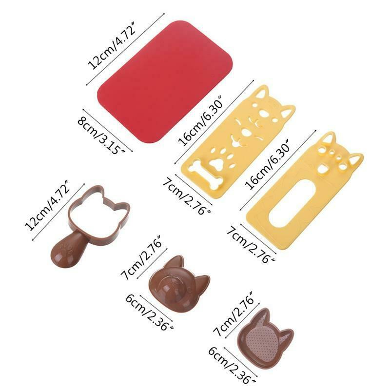 Vegetable Cutter Dog Pattern Shapes for Kids Fruits Meal Bento Decor Durable