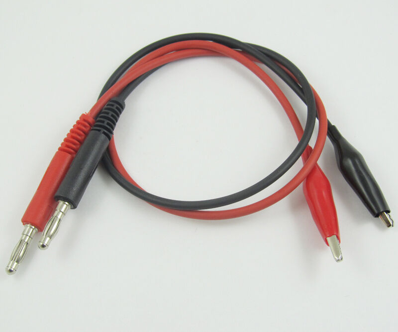 12pcs High-quality Test Cable Copper Banana plug Male to Alligator Clip 0.45M