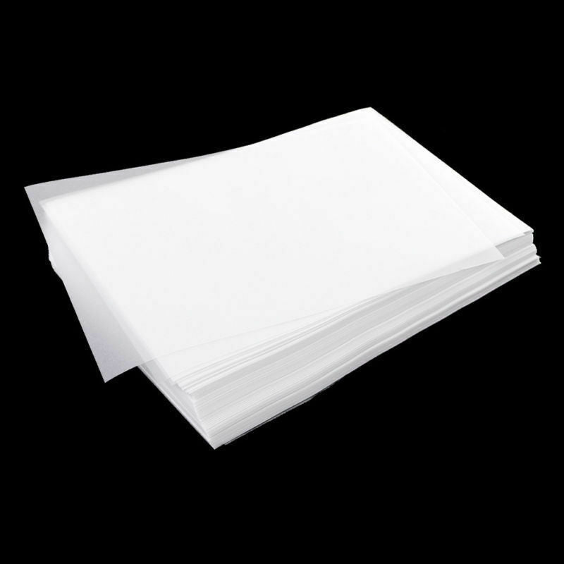 100pcs Translucent Tracing Paper Craft Copying Calligraphy Artist Drawing Sheet