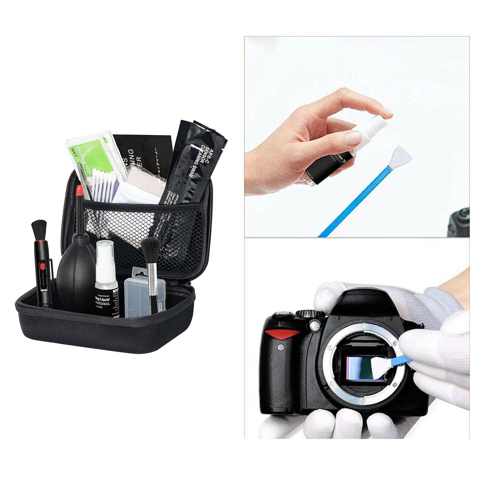 Camera Cleaning Kit for DSLR Cameras Swabs Brush APS-C From
