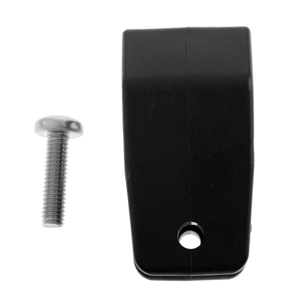 Marine Boat Bimini Top Fitting Black Nylon Jaw Slide Pipe Clamp Fit 1" Tube