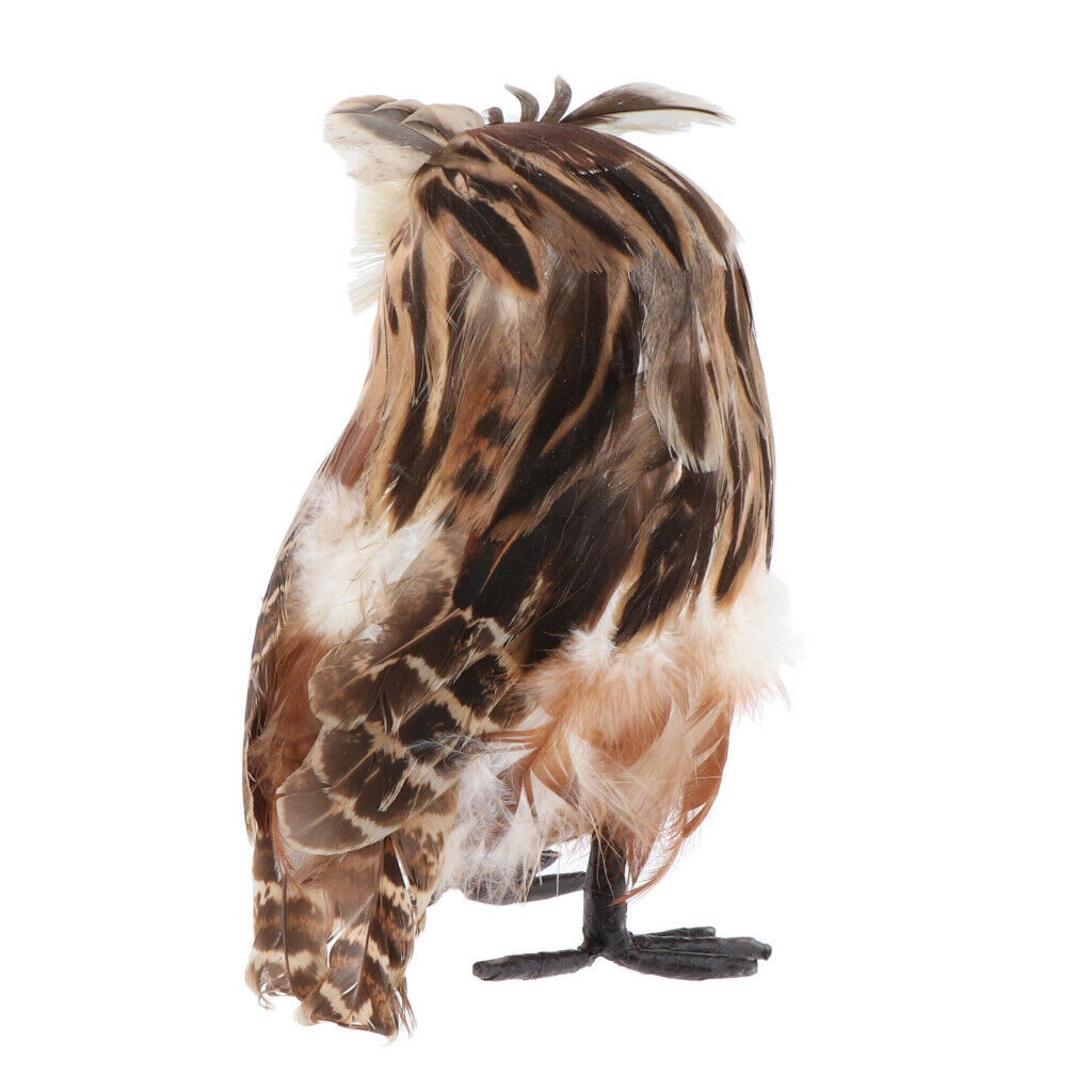 2 Packs Lovely Plush Furry White and Brown Owl, Kids Animal Toys Decorative