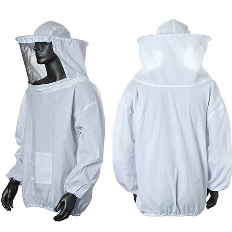 Beekeeper Beekeeping Jacket Protective Veil Smock Bee Suit Hat Clothes New HN US
