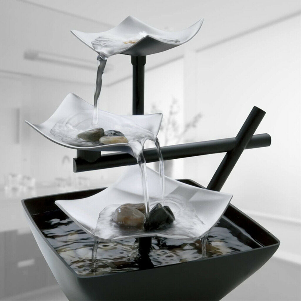 Indoor Desktop Fountain Zen Flowing Water Fountains Ornament Crafts Gifts