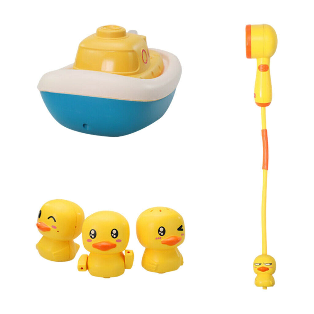 Duck Water Spray Baby Bath Shower Head Sprinkler Toys for Kids 18 Months +