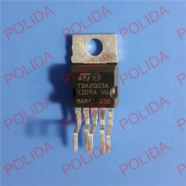 10PCS AUDIO AMPLIFIER IC ST TO-220-5 TDA2003A TDA2003AV