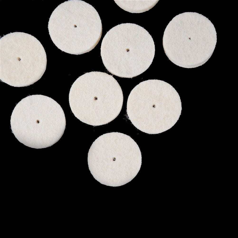 25Mm 10Pcs Grinder Wheel Brush Wool Felt Polishing Buffing Drill Rotary To.l8