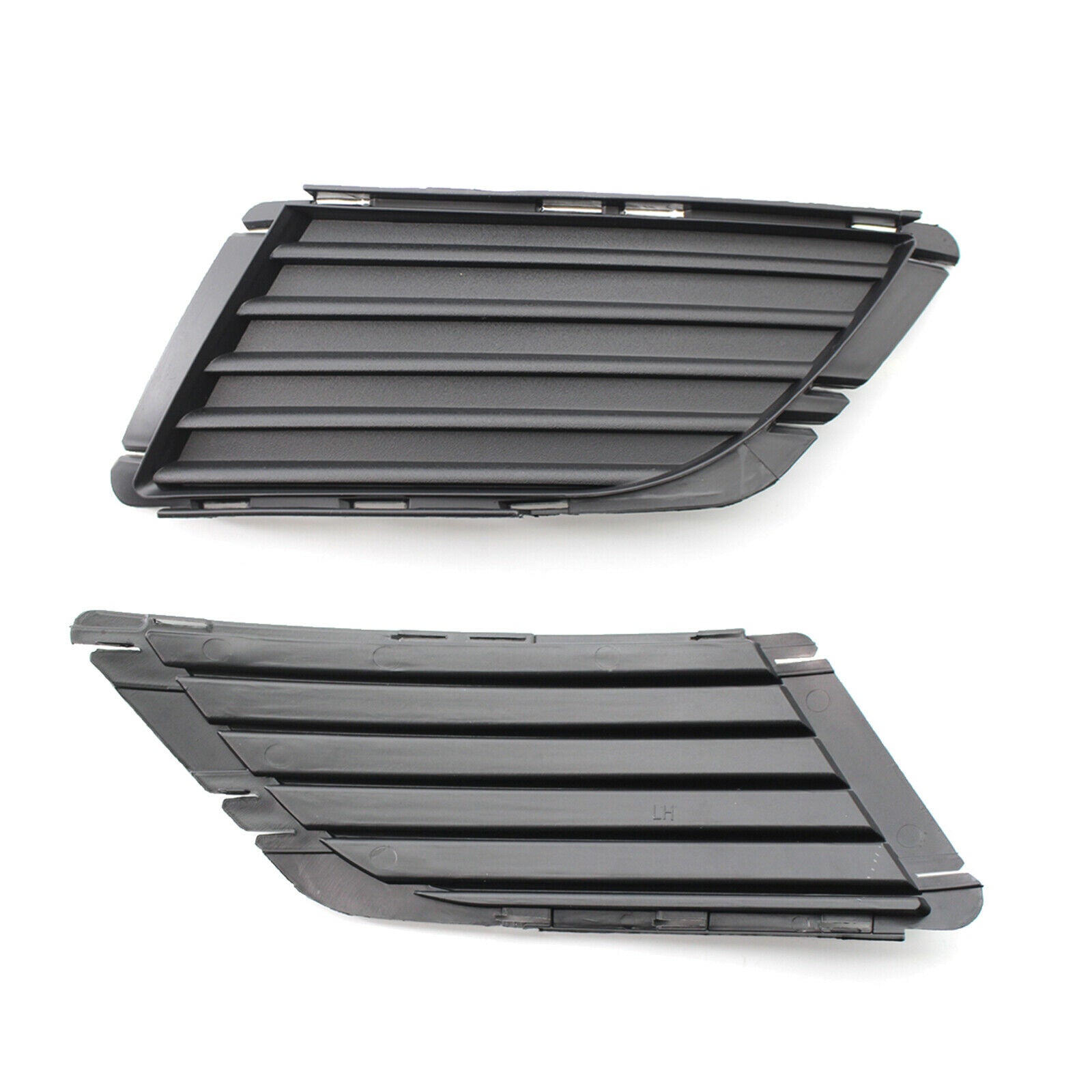 1 Piece Plastic Front Bumper Fog Left Grille Fit for Vauxhall Corsa C Black