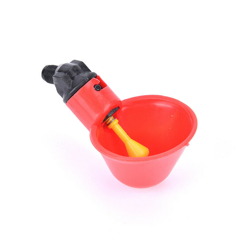 5PCS Automatic Chicken Drinker Quail Water Cup Nipple Bowls Feed Bird  Poul KX
