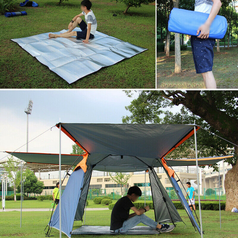 2.4*2.4M Outdoor Aluminum Film Waterproof Moistureproof Mat Lawn Cushion Camping