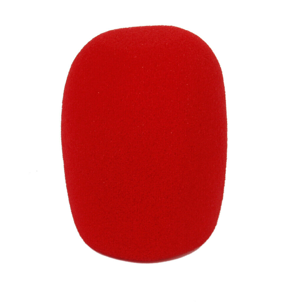 5 Pcs Studio Microphone Foam Mic Shield Cover for KTV/Home Red