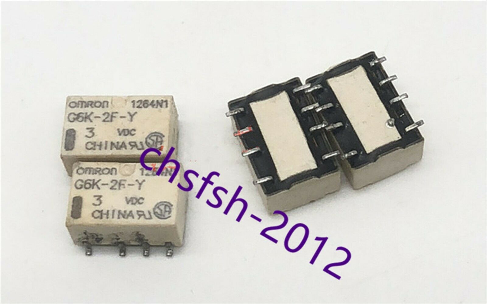 2 pcs New Omron G6K-2F-Y 3VDC Relay