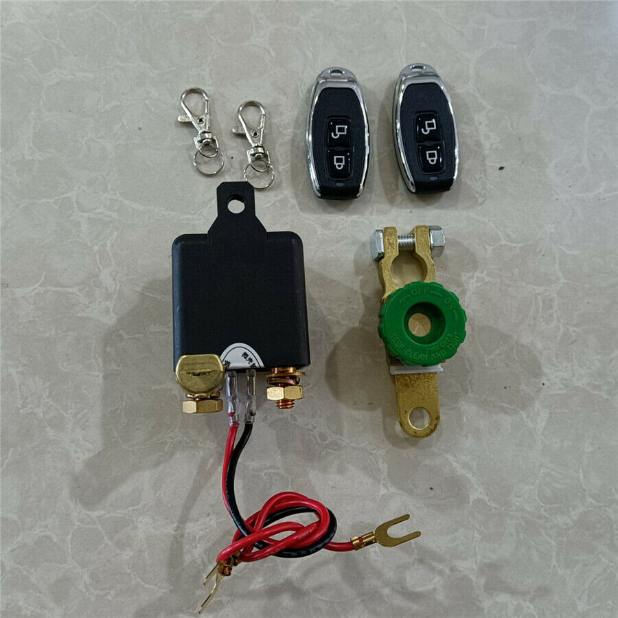 250A 12V Wireless Remote Control Car Battery Disconnect Cut Off Isolator Switch