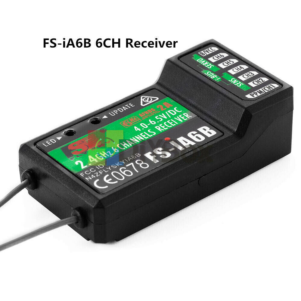2.4G Flysky FS-iA6B 6CH Channel Receiver PPM Output w/ iBus Port For GT2E RC285