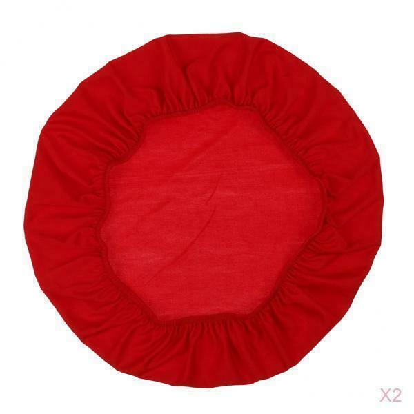 2Pcs Red Anti-Dust Chair Seat Cover Wedding Dining Room Chair Protectors Give