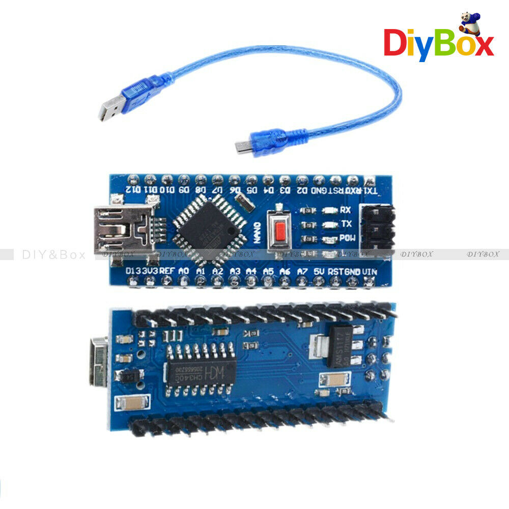 Nano V3.0 ATmega328P-AU 16M 5V CH340G Micro-Controller Board For Arduino & Cable