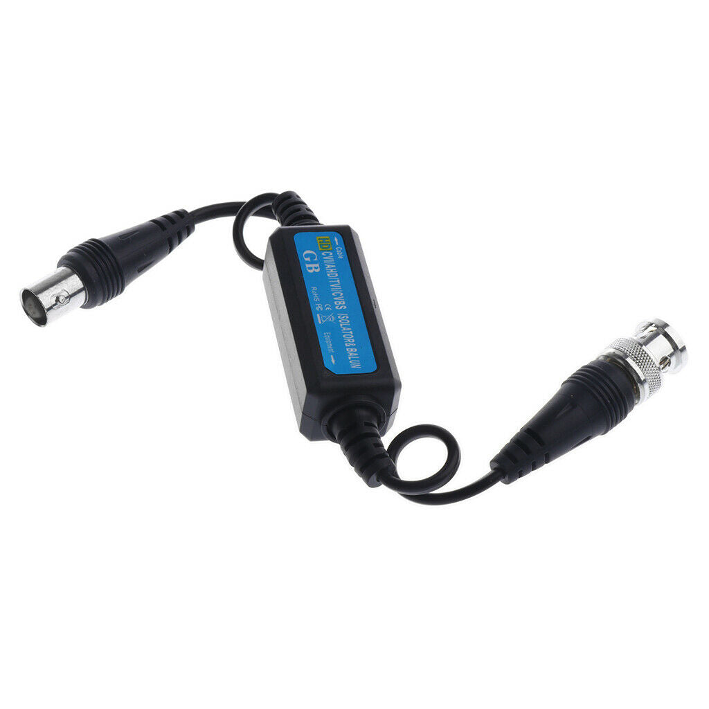 Coaxi Video Ground Loop Isolator Balun BNC Male to Female for Surveillance