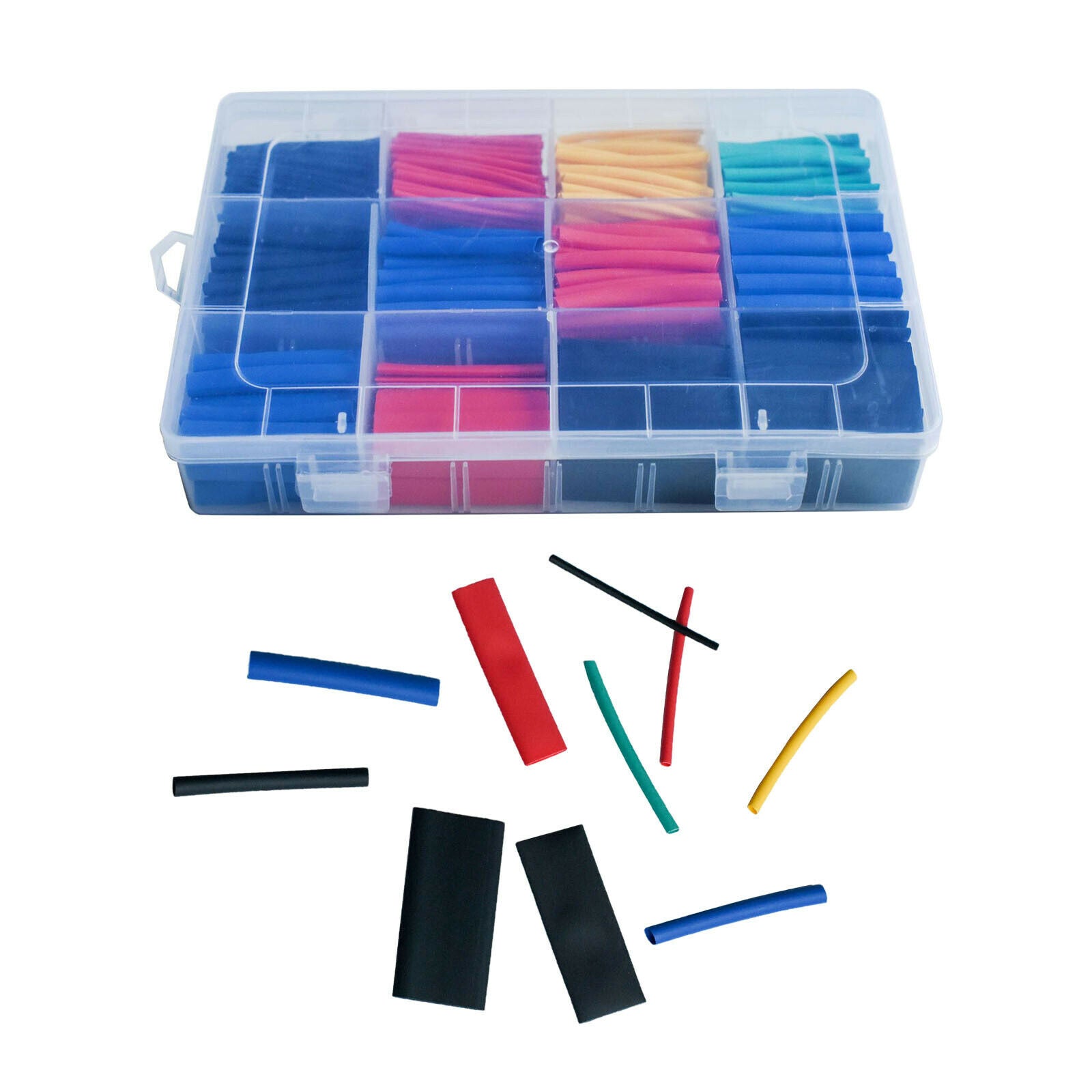 750/Set Heat Shrink Tubing Tubes Kit Wire Wrap with Storage Case for DIY