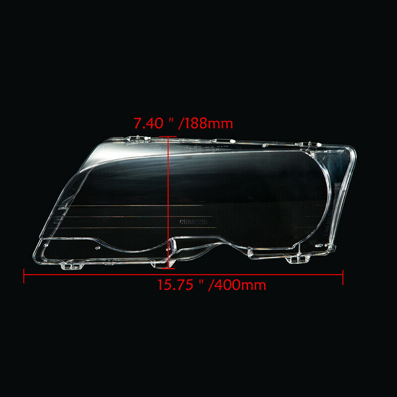 Fit For BMW 3-Series E46 M3 2000-2006 Front Right Side Headlight Lens Cover