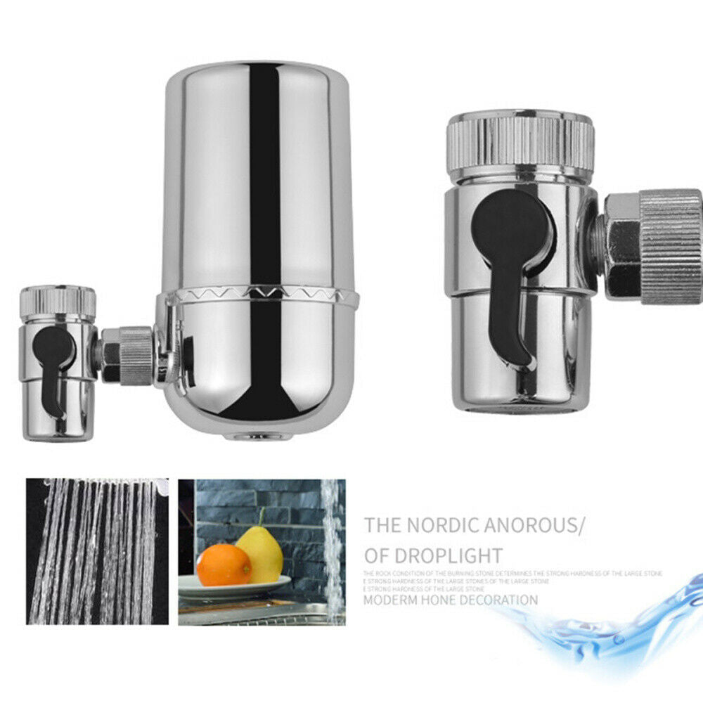 Countertop Ceramic Carbon Home Kitchen Faucet Filter Drinking Water Purifier