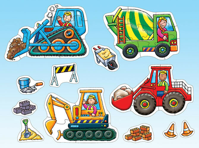 Orchard Toys 201 Big Wheels  Kids Childrens Toddler First Jigsaw Puzzle 3 Yrs +
