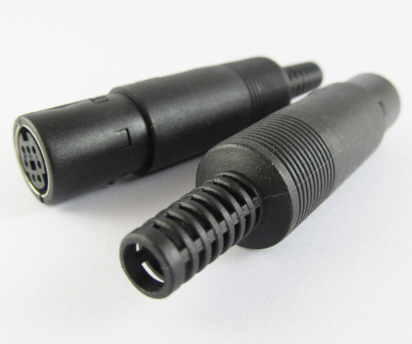 1pc 4 Pin Mini DIN Jack Connector Plastic Handle NEW