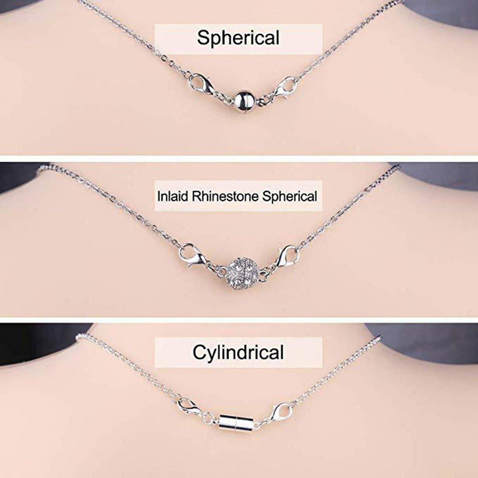 22 Pcs Magnetic Clasp Built-in Necklace Clasp Set for Anklets Crafts Bracelet