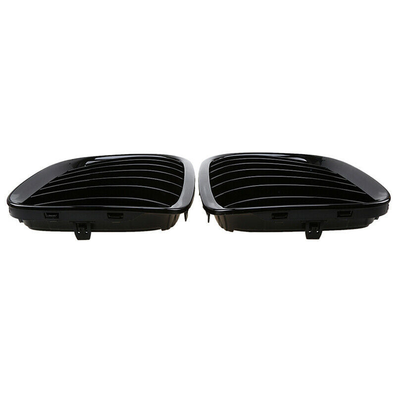 Black Front Bumper Kidney Grille Cover Fits For BMW E84 X1 Series 09 10-2015