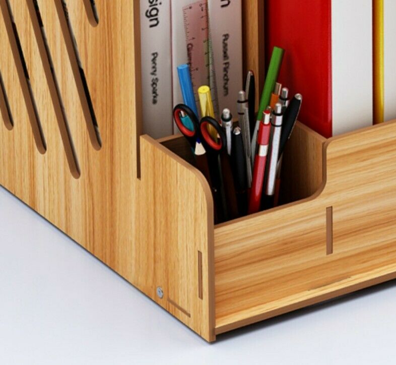 Collapsible Magazine File Hold Desk Organizer Storage Drawer Simple Table Shelf