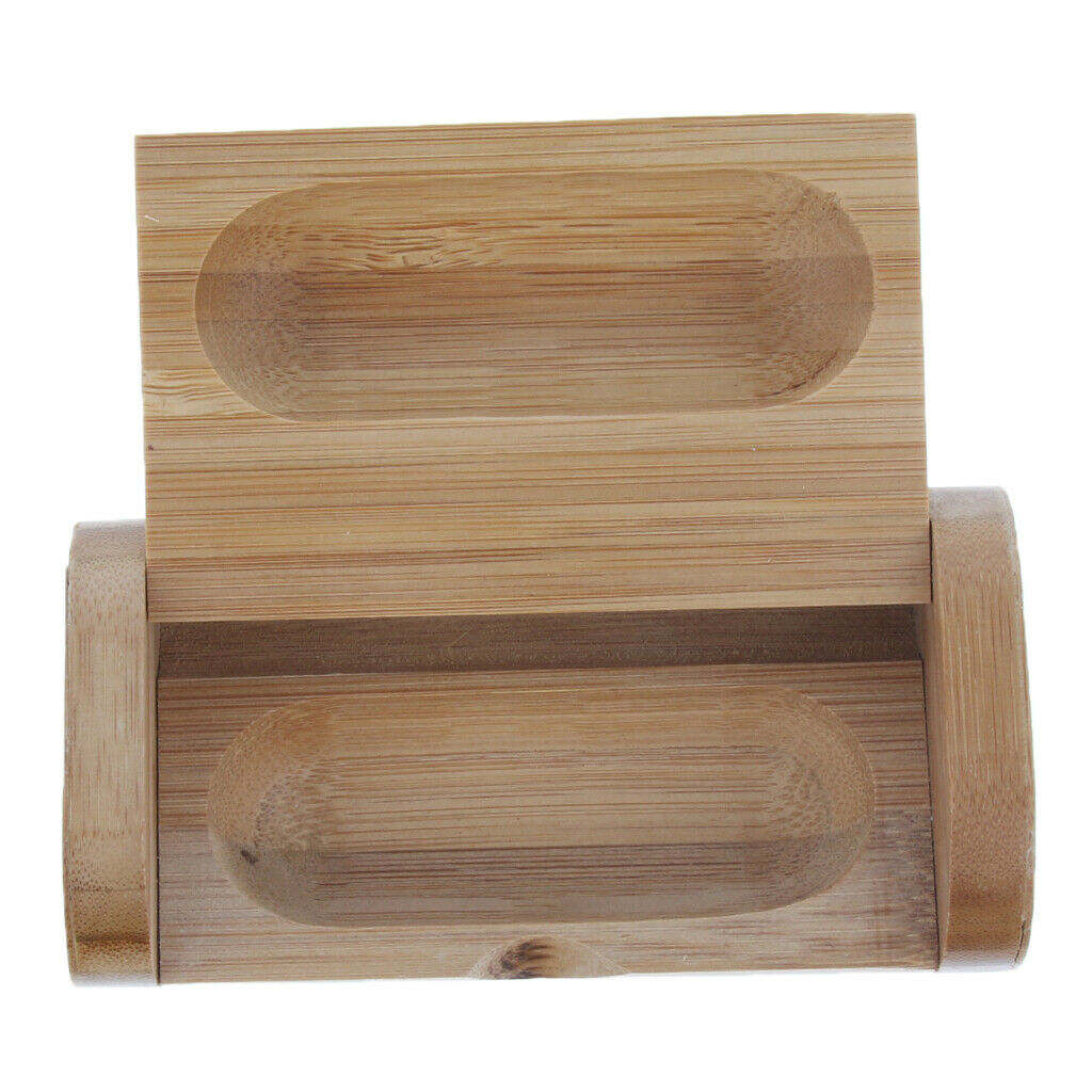 Bamboo Essential Oil Storage Box Display Carry Case Holder For 1 Bottle