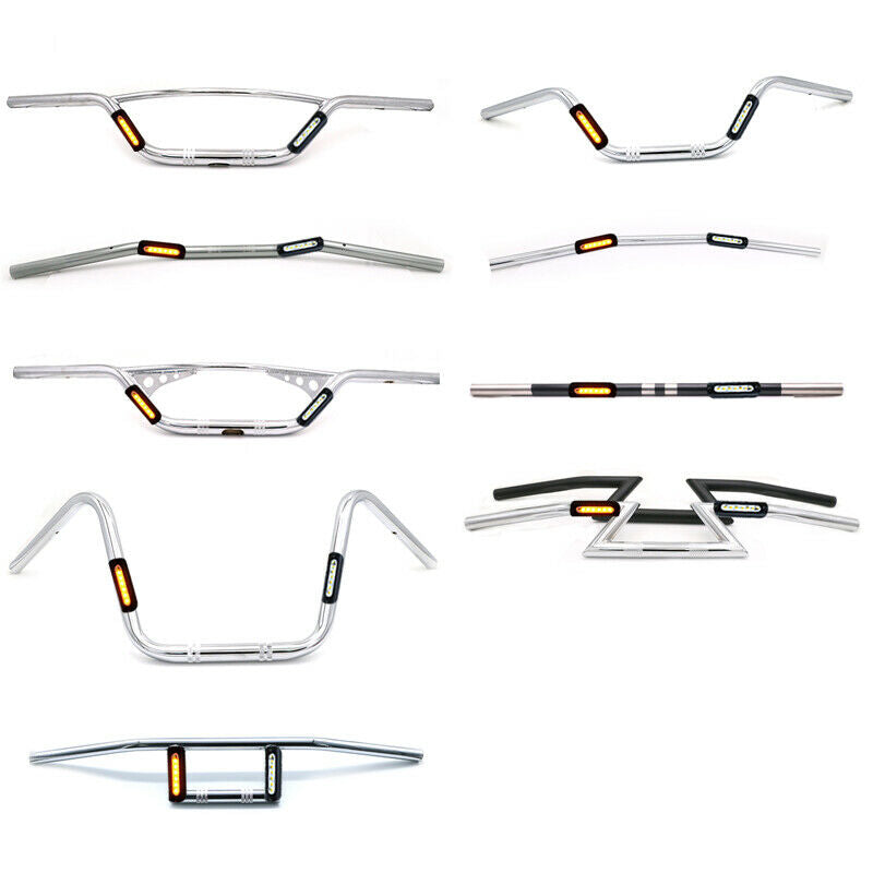 25mm 1" Handlebar Signal Light Waterproof Handlebar LED Light For Universal Bike