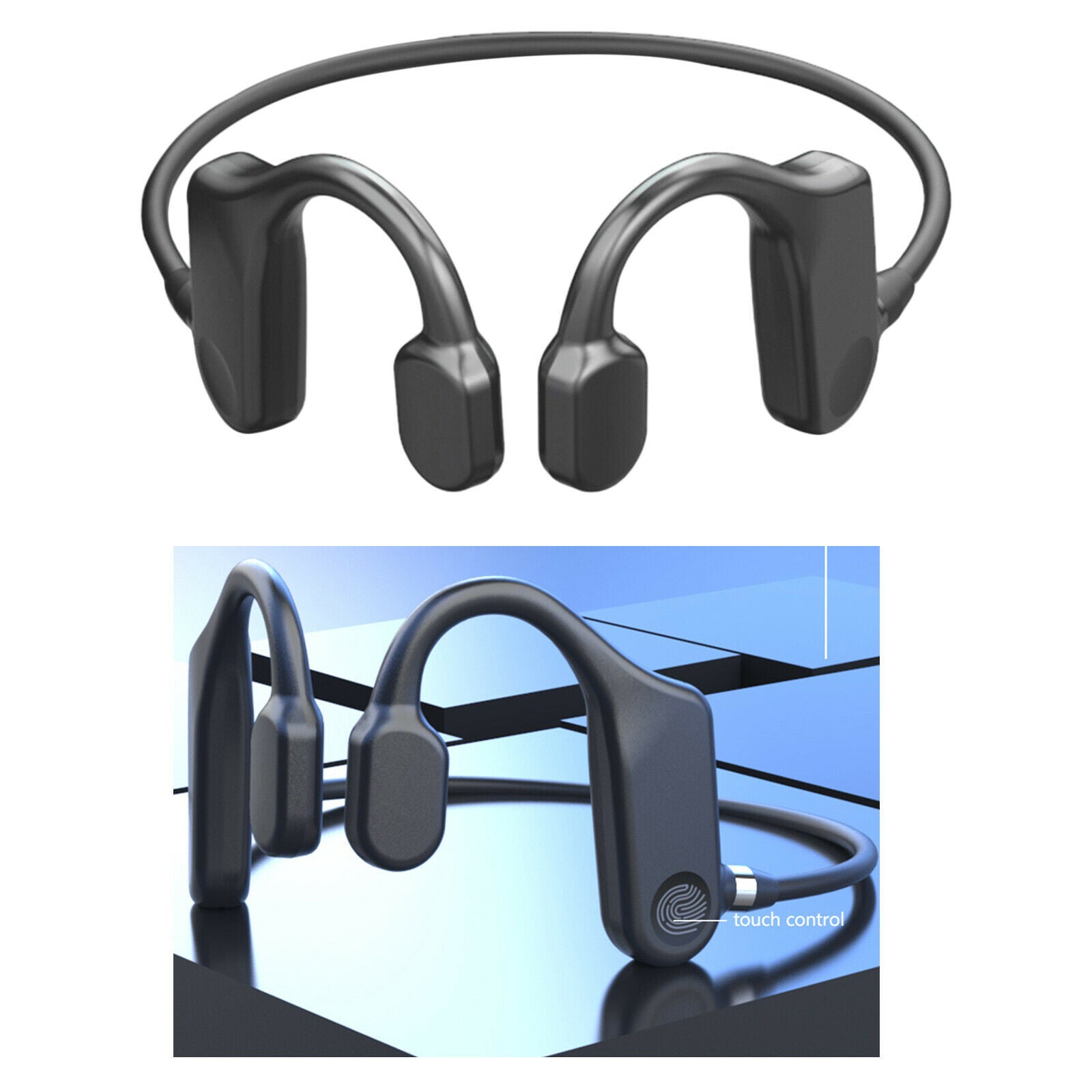 Open Ear Bluetooth Earbuds Bone Conduction TWS Sport Earphones for Fitness